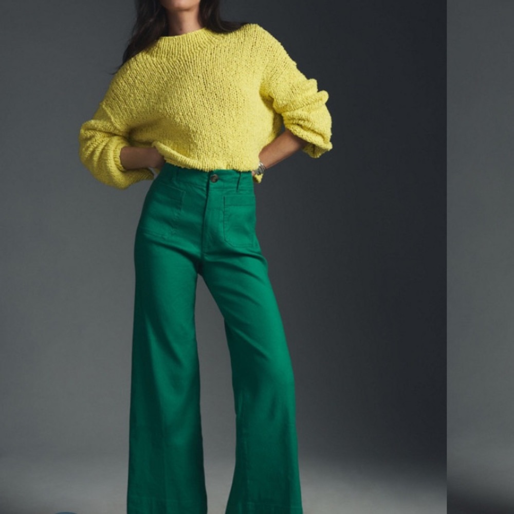 Colette Linen Cropped Pants - 24 Petite
